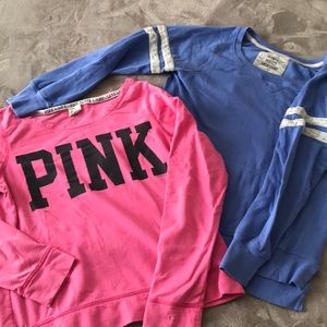 Set of 2 Lightweight Long Sleeve Tees/Sweatshirts